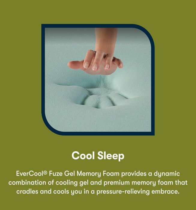 Serta iComfortECO Q35LTX Quilted Hybrid Plush Pillow Top 16” Mattress EverCool Fuze Gel Memory Foam