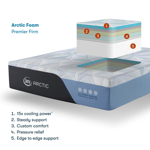 Serta Arctic Premier Foam 14.5" Firm Mattress - Mattress Mars Millenia Crossing (Next to IKEA)