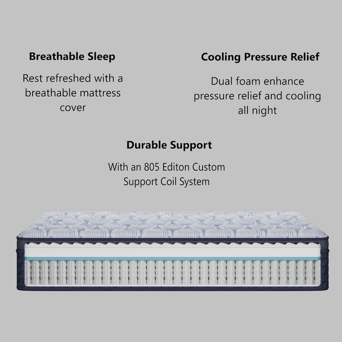 Serta Blissful Excellence Delani Meadows Tight Top 12.5" Plush Mattress - Mattress Mars Millenia Crossing (Next to IKEA)