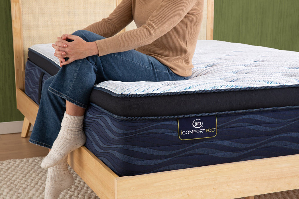 Serta IcomfortECO Q20GL Quilted Hybrid Firm Pillow Top 15" Mattress -Just check the close look (Next to IKEA)