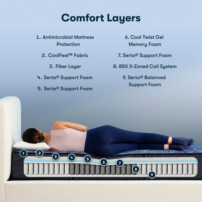 Serta Perfect Sleeper® Cobalt Calm Extra Firm 12" Quilted Tight Top Mattress - Mattress Mars Millenia Crossing (Next to IKEA)