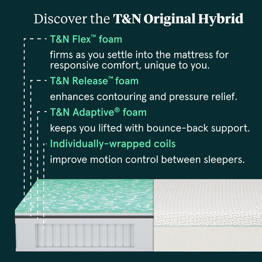 T&N Original 12" Hybrid Medium Mattress - Mattress Mars Millenia Crossing (Next to IKEA)