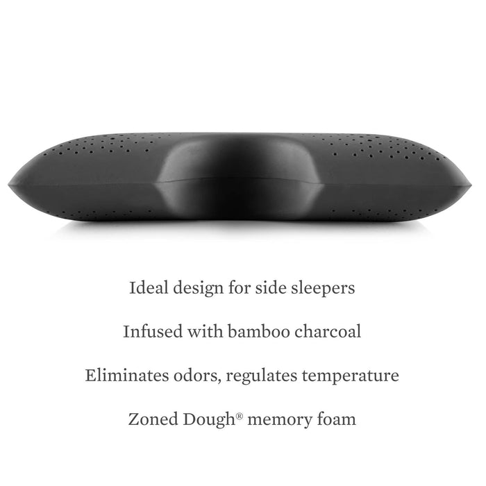Malouf Z Shoulder Cutout Zoned Dough + Bamboo Charcoal, Mid Loft Plush Pillow - Mattress Mars Millenia Crossing (Next to IKEA)