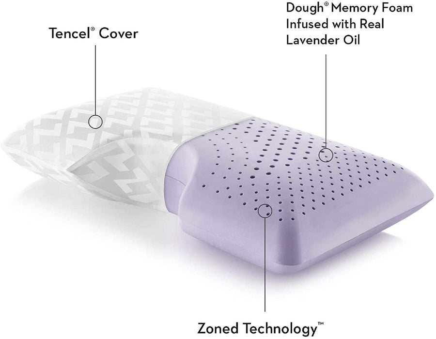 Malouf Z Shoulder Cutout Zoned Dough Pillow with Lavender Spray - QUEEN - Mattress Mars Millenia Crossing (Next to IKEA)
